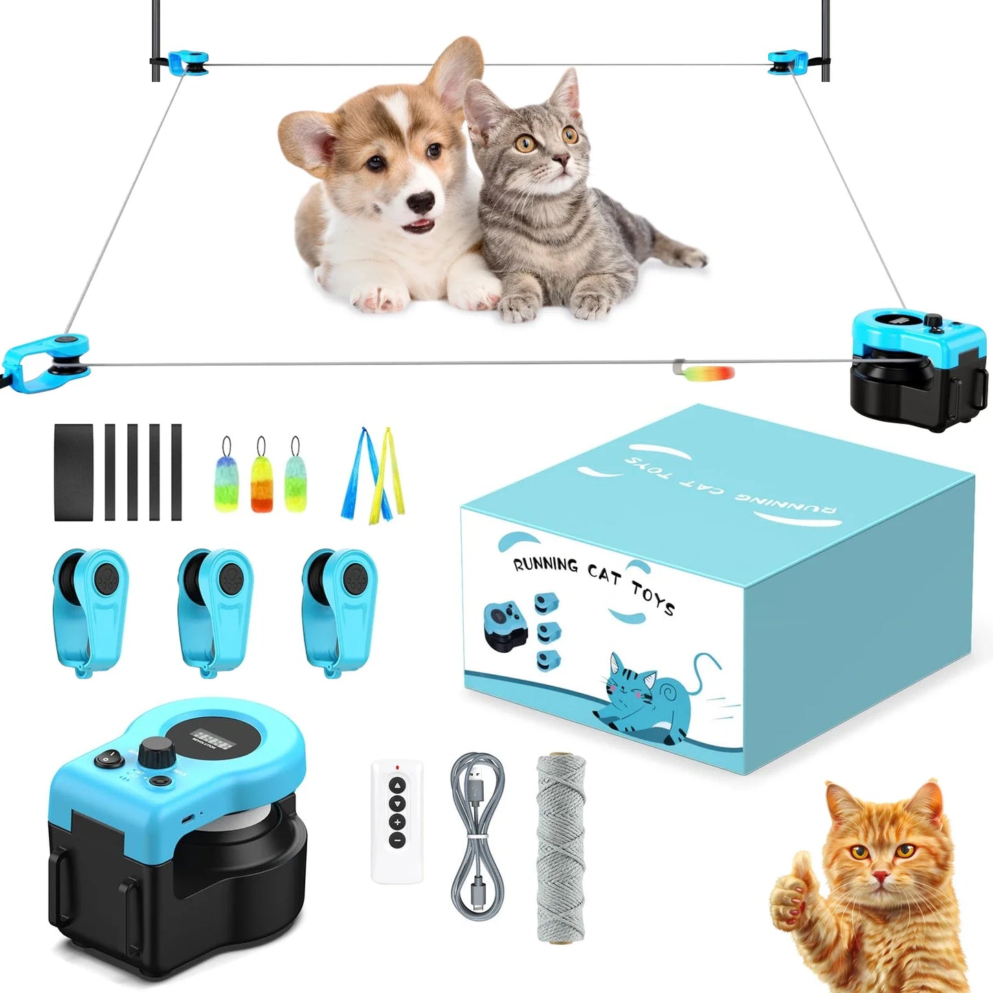 Smart Pet Runner – Interactive Toy for Cats & Dogs