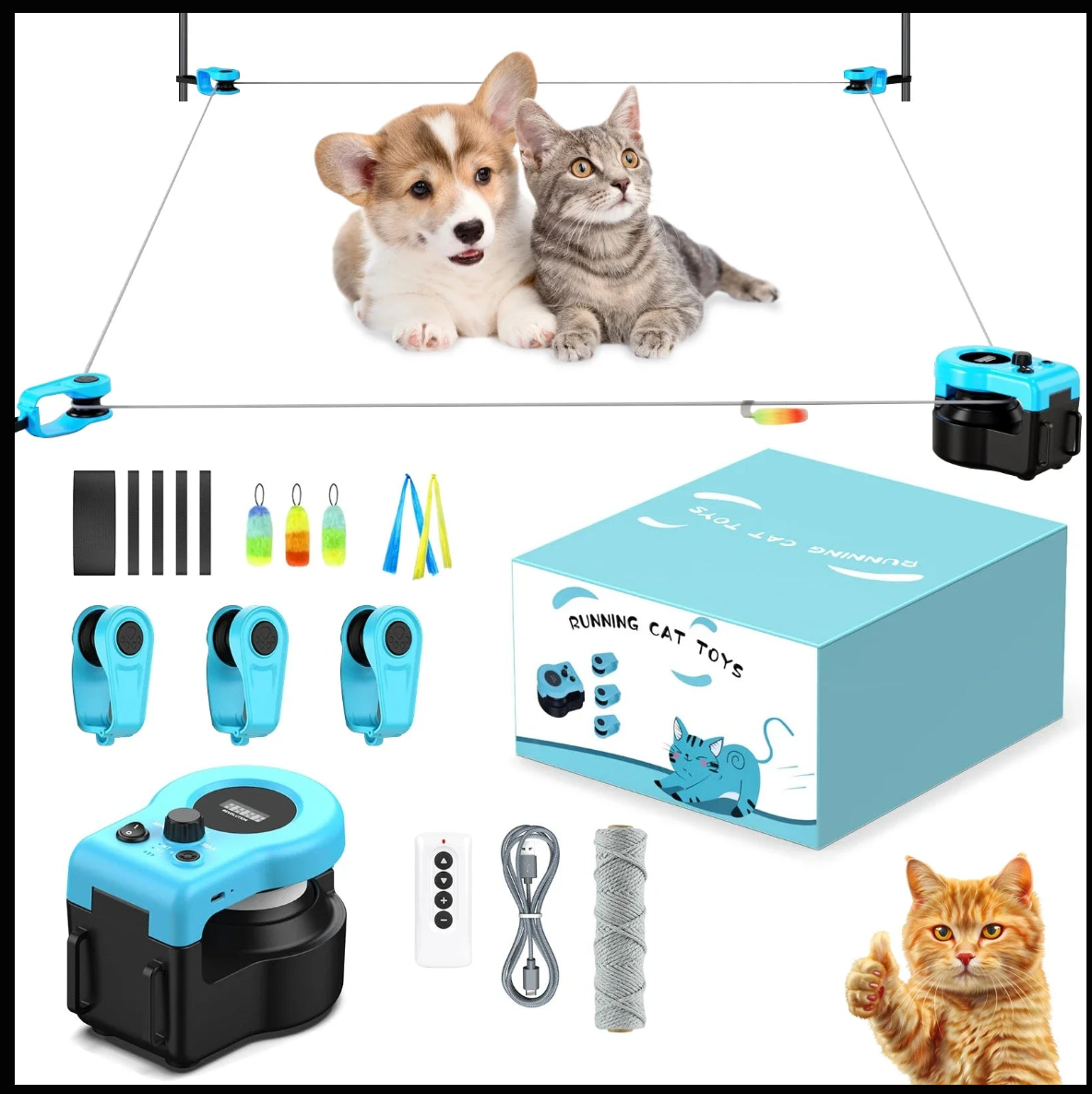 Automatic Indoor Pet Runner – Interactive Toy for Cats